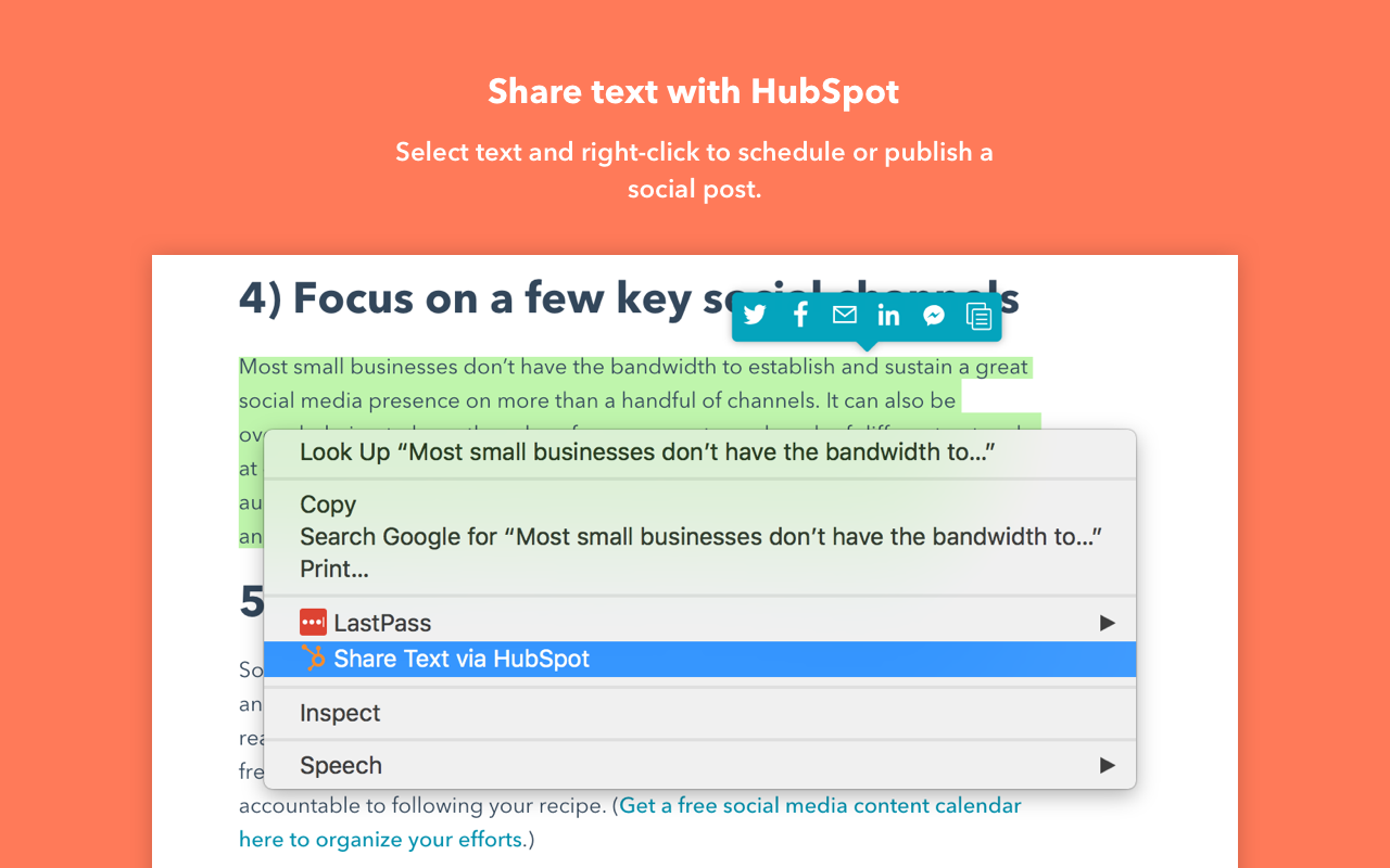 HubSpot Social - 截图 1