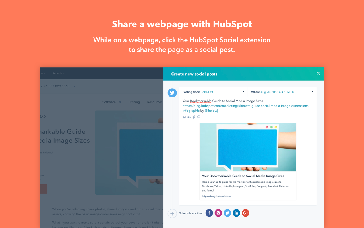 HubSpot Social - 截图 2