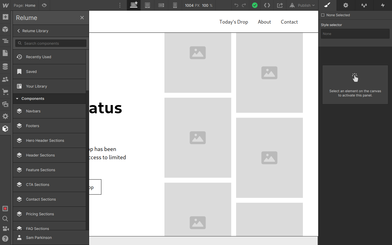 Relume Chrome Extension for Webflow - 截图 2