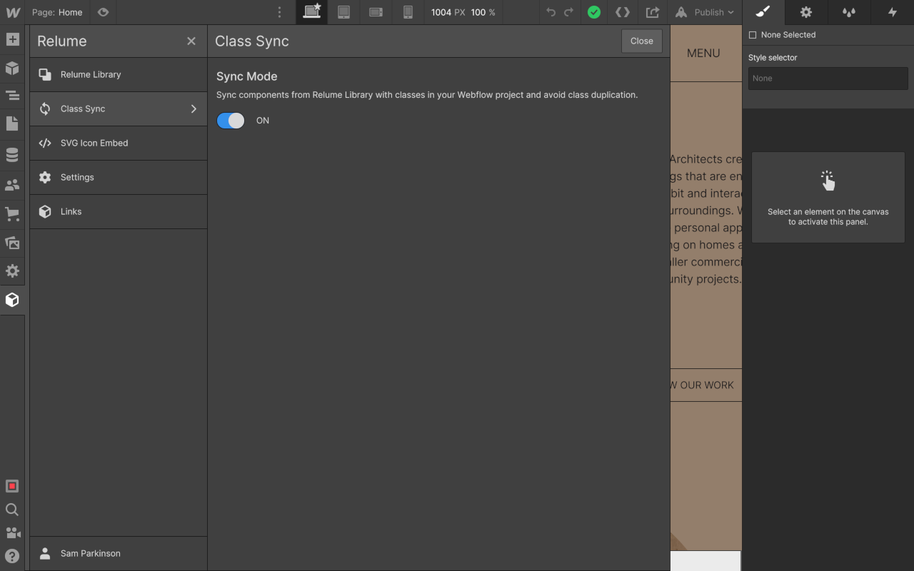 Relume Chrome Extension for Webflow - 截图 4