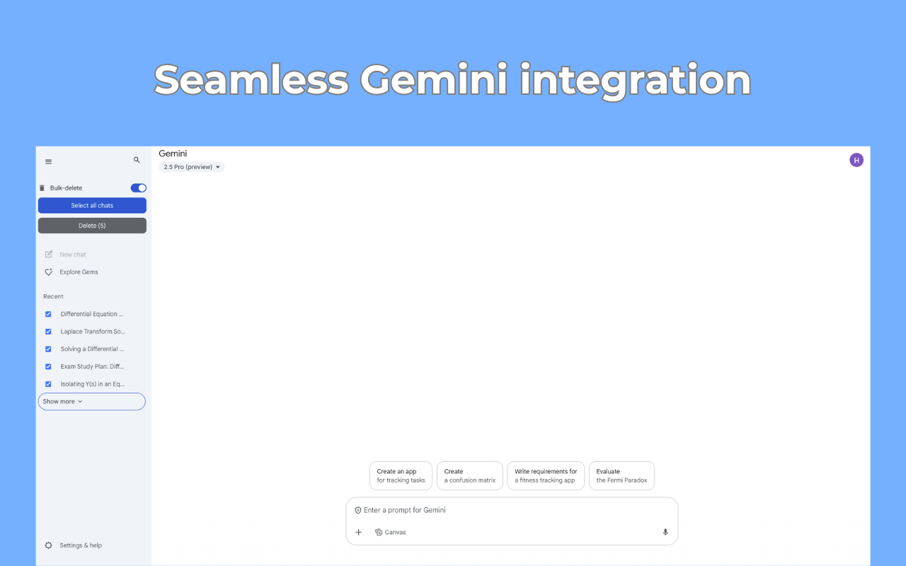 Gemini Bulk Delete - 截图 3