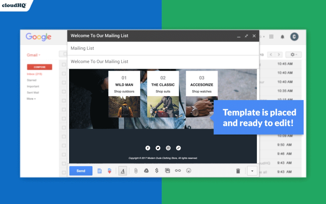 Gmail™ Email Templates by cloudHQ - 截图 4