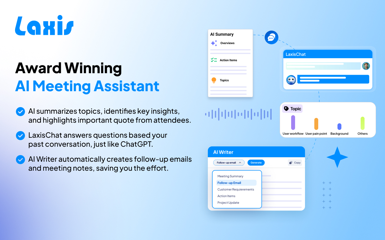 Laxis: Google Meet Transcription & AI Summary - 截图 3