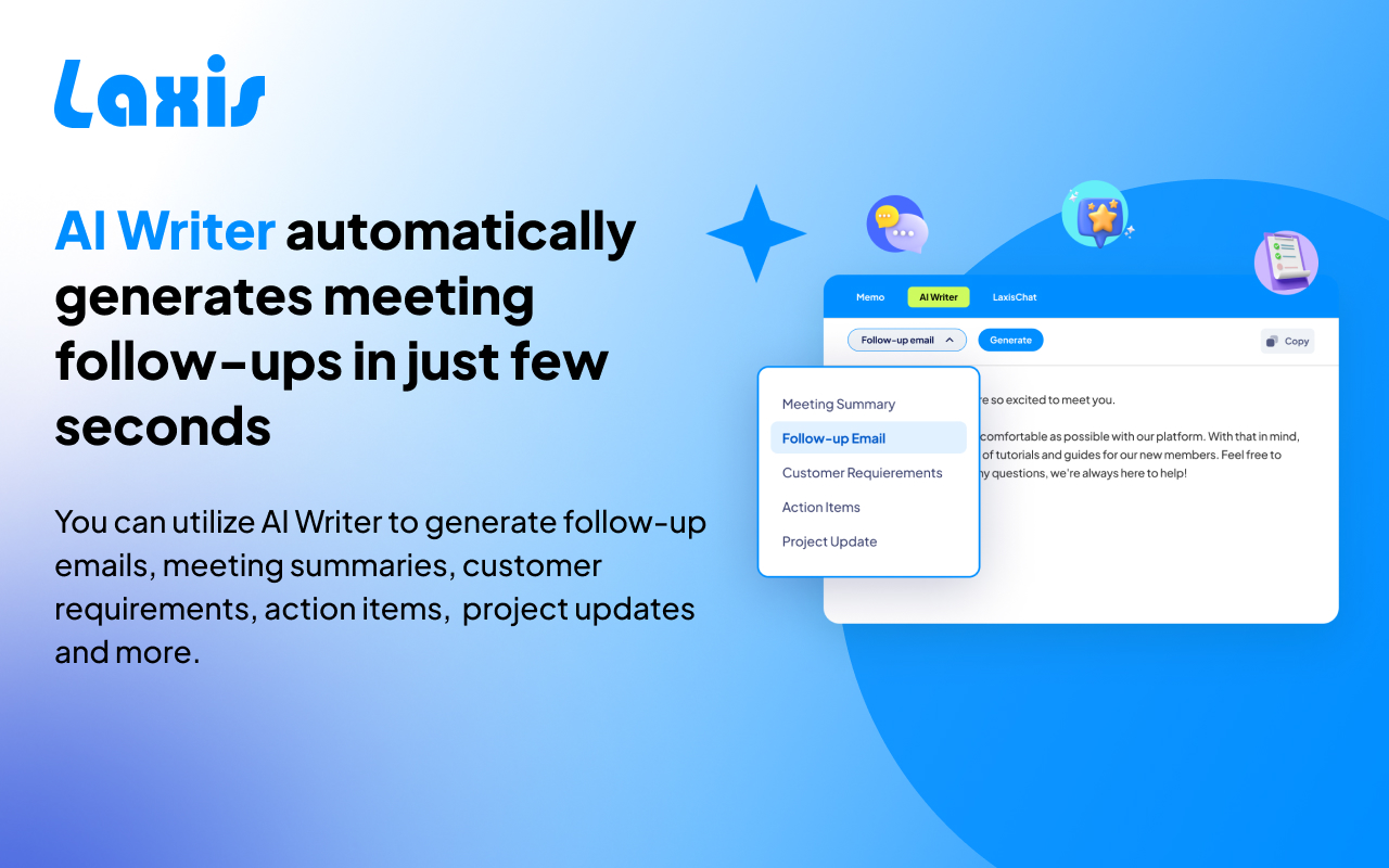 Laxis: Google Meet Transcription & AI Summary - 截图 5