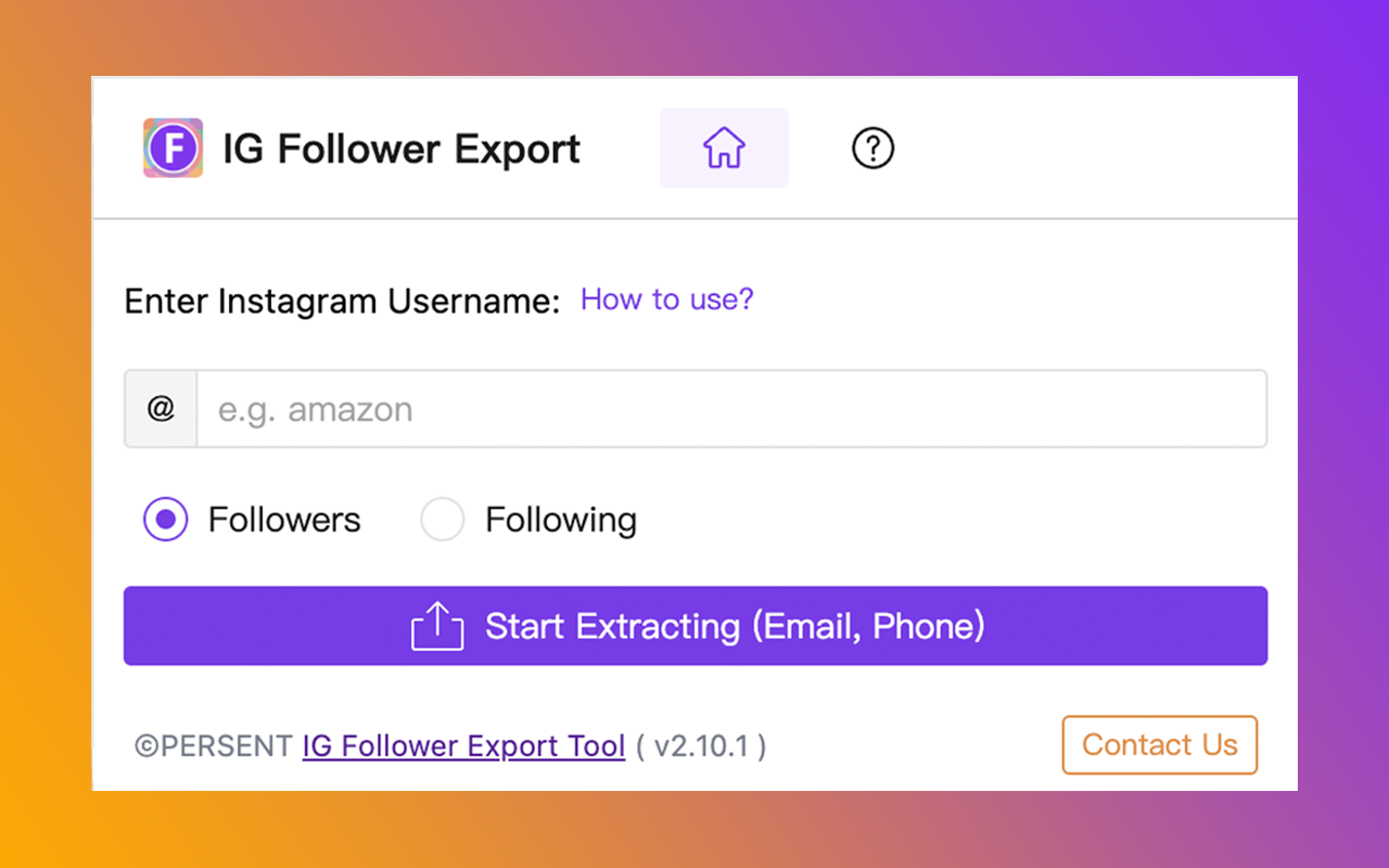 IG 关注者导出工具 - Instagram 邮箱提取器 - 截图 1