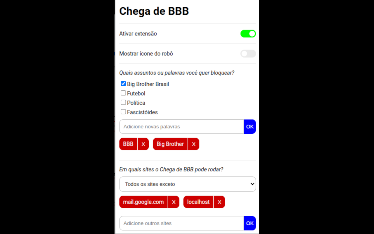 Chega de BBB - 截图 1
