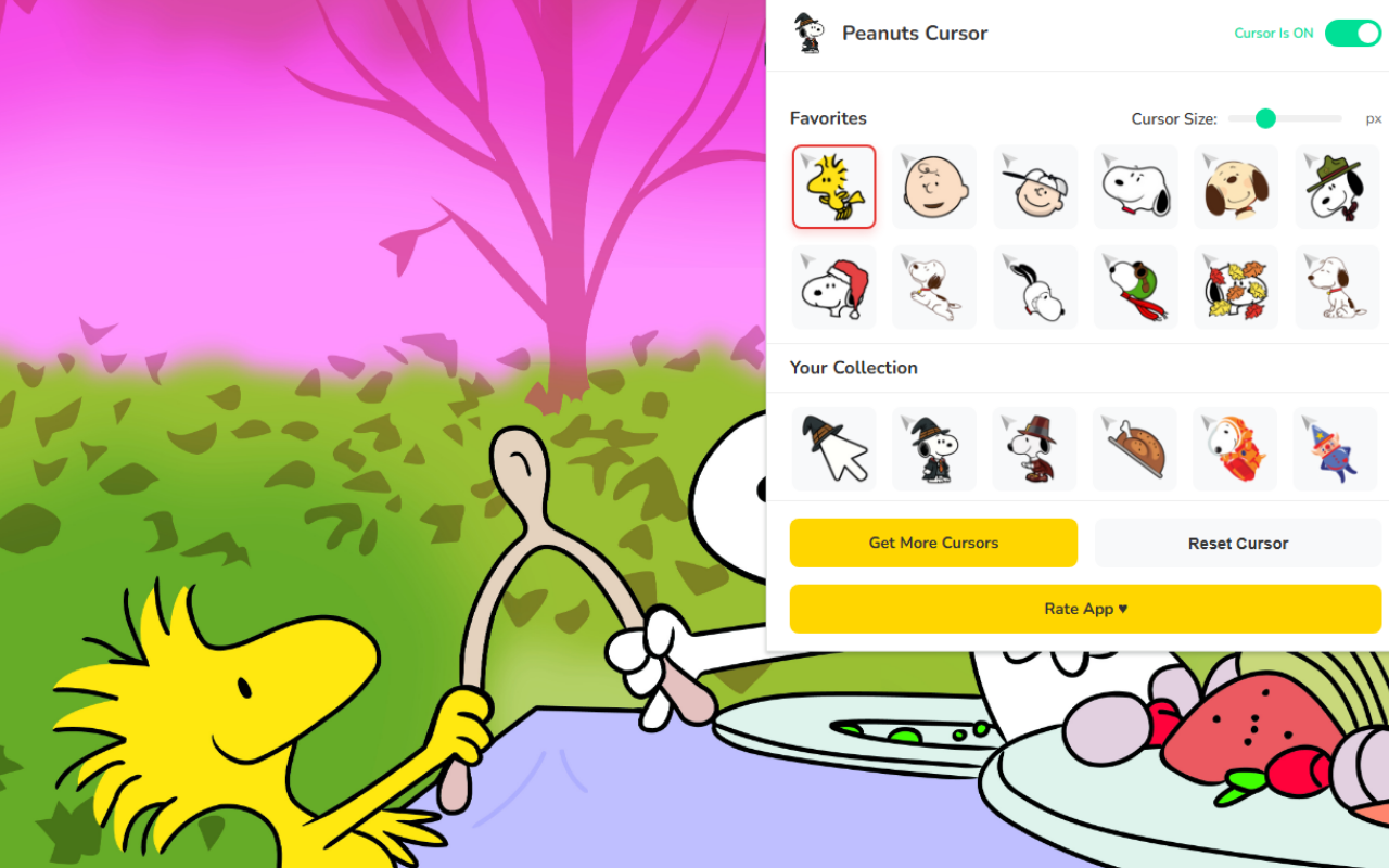 Peanuts Cursor ★ Custom Cursor for Chrome™ - 截图 1