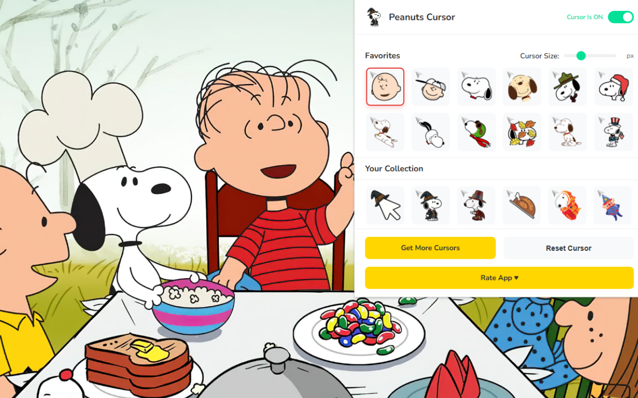 Peanuts Cursor ★ Custom Cursor for Chrome™ - 截图 2