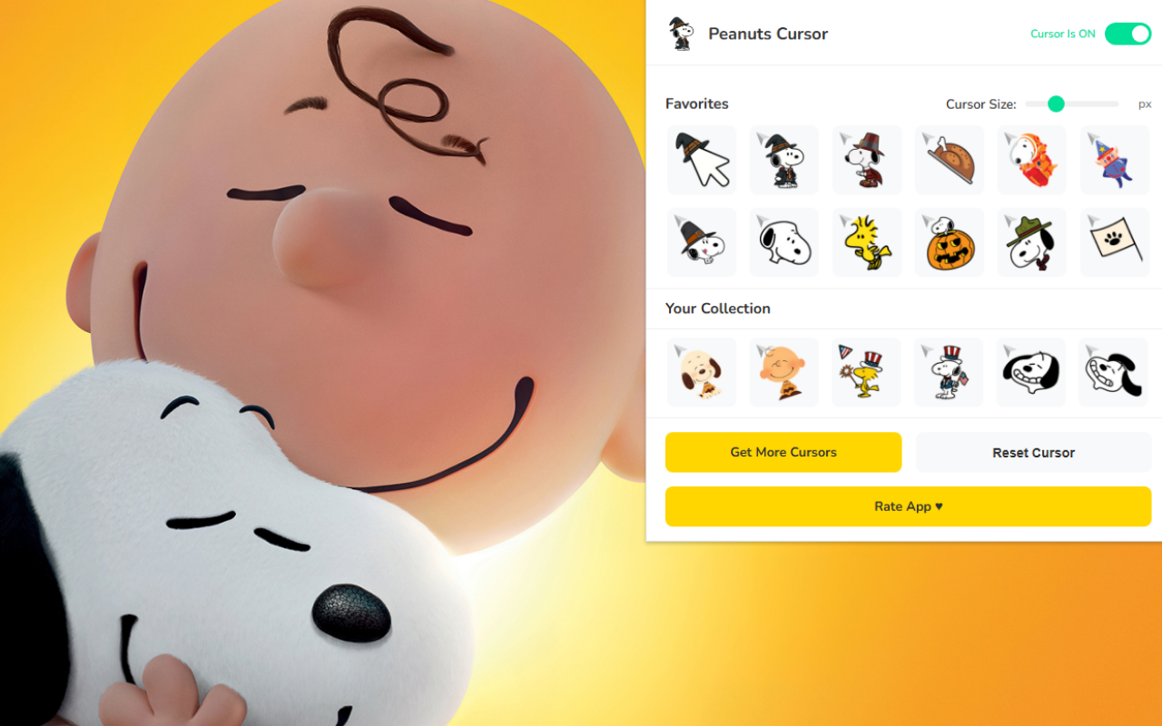 Peanuts Cursor ★ Custom Cursor for Chrome™ - 截图 4