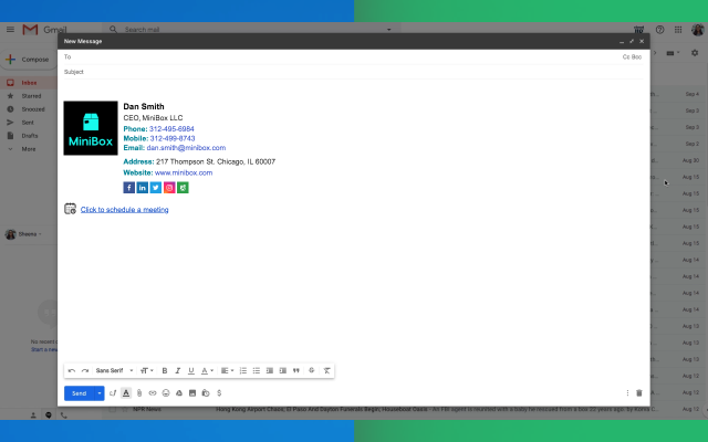 Email Signature Generator by cloudHQ - 截图 4