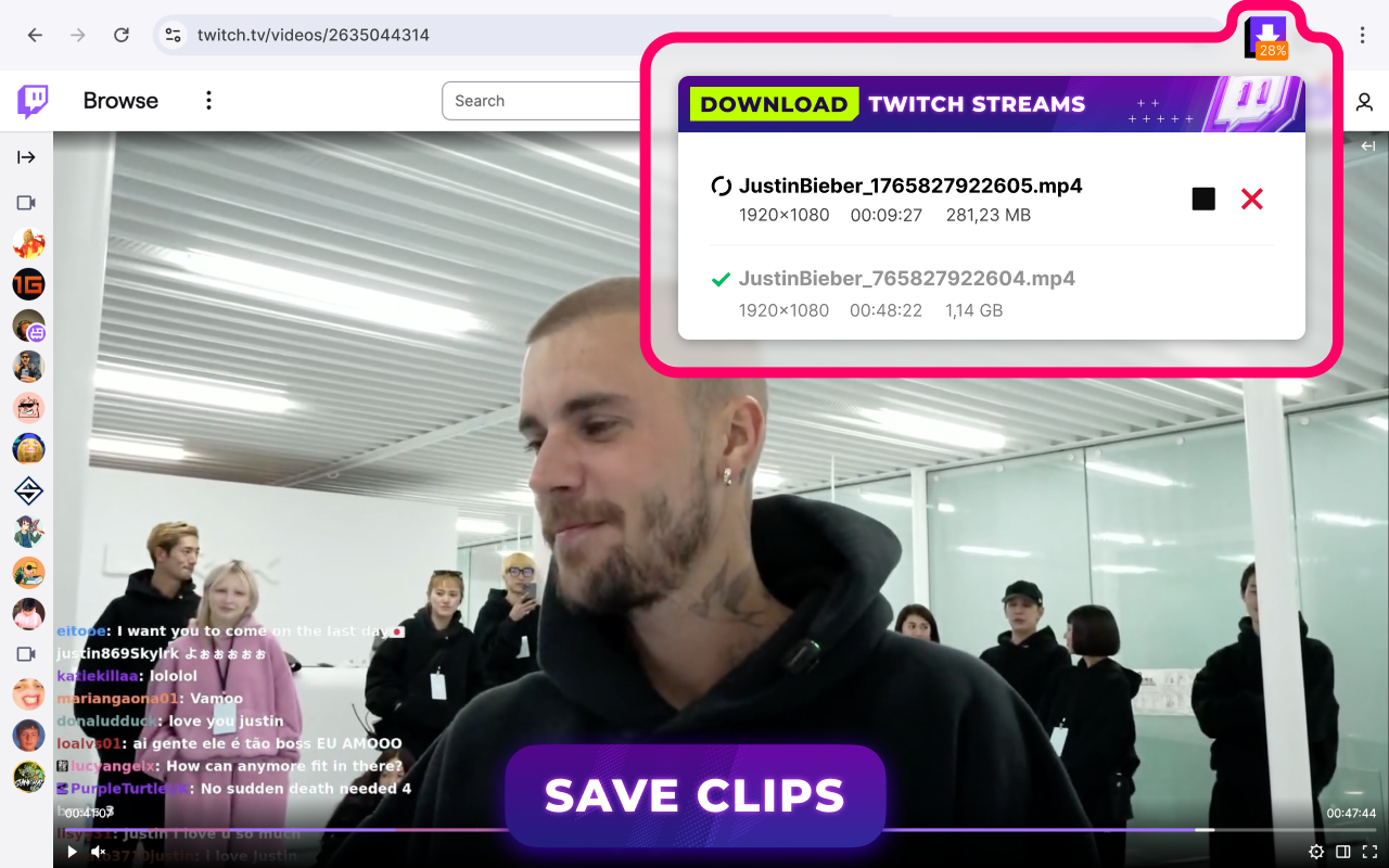 Twitch Downloader - 截图 1