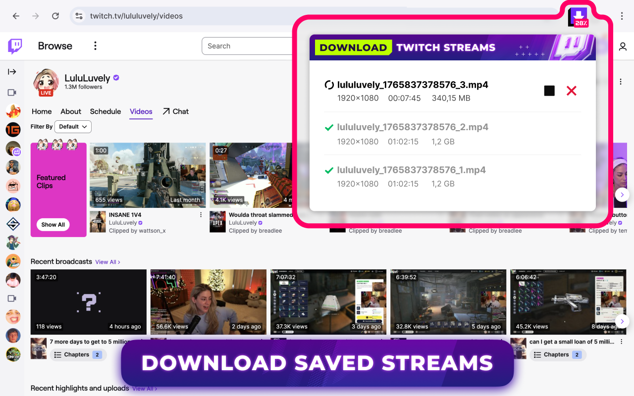 Twitch Downloader - 截图 2