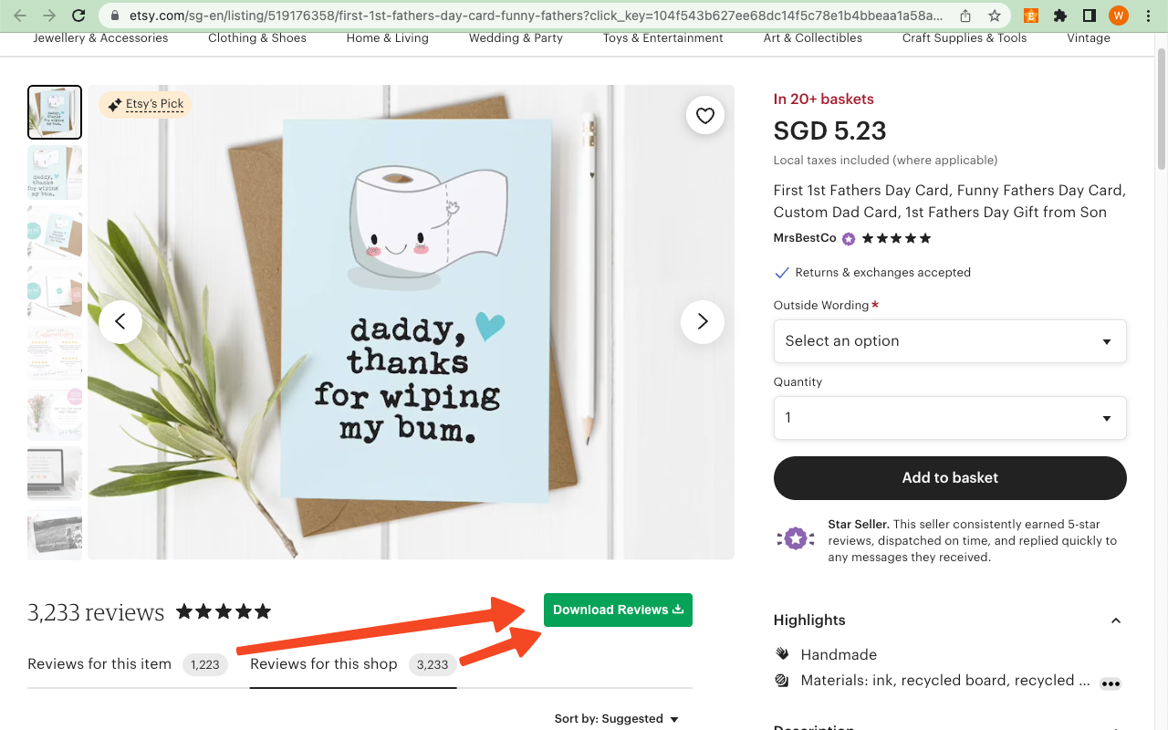Etsy评论提取工具 - 截图 1