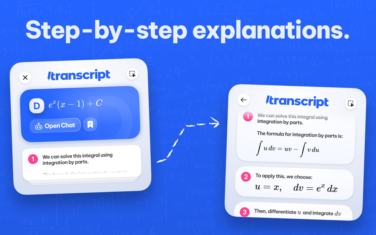 Transcript - AI Homework Helper - 截图 2