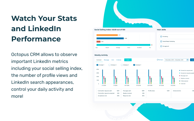 Octopus - All-in-One LinkedIn Automation - 截图 1
