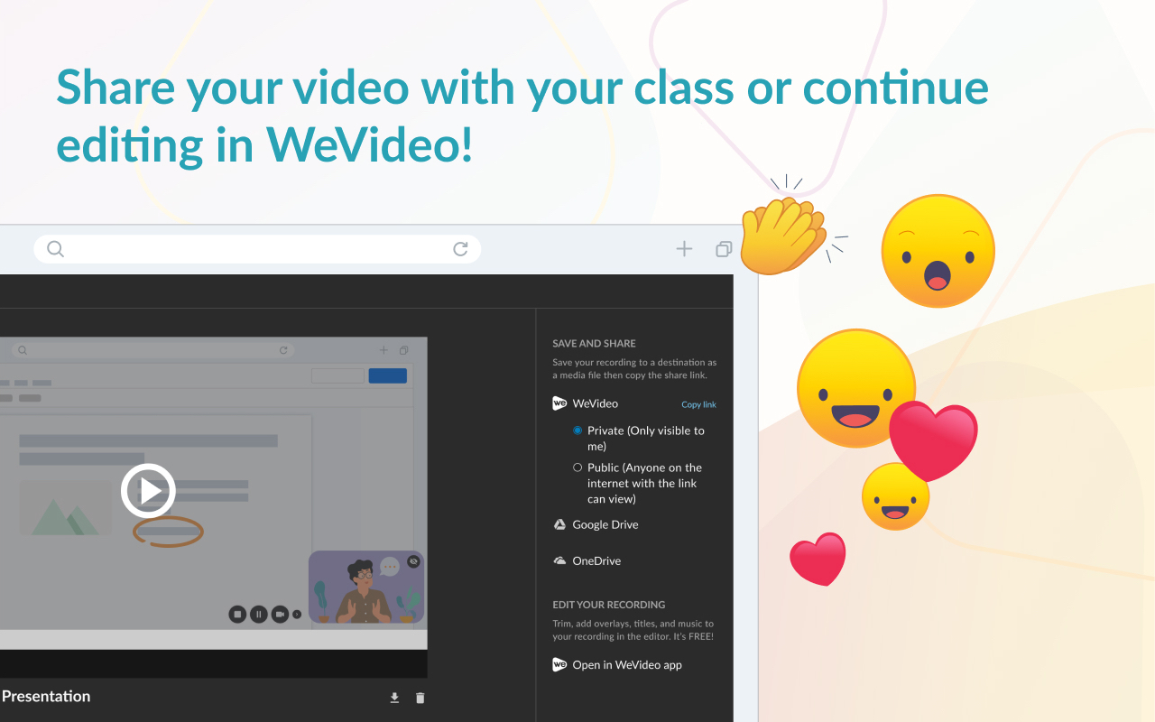 WeVideo Screen & Webcam Recorder - 截图 1