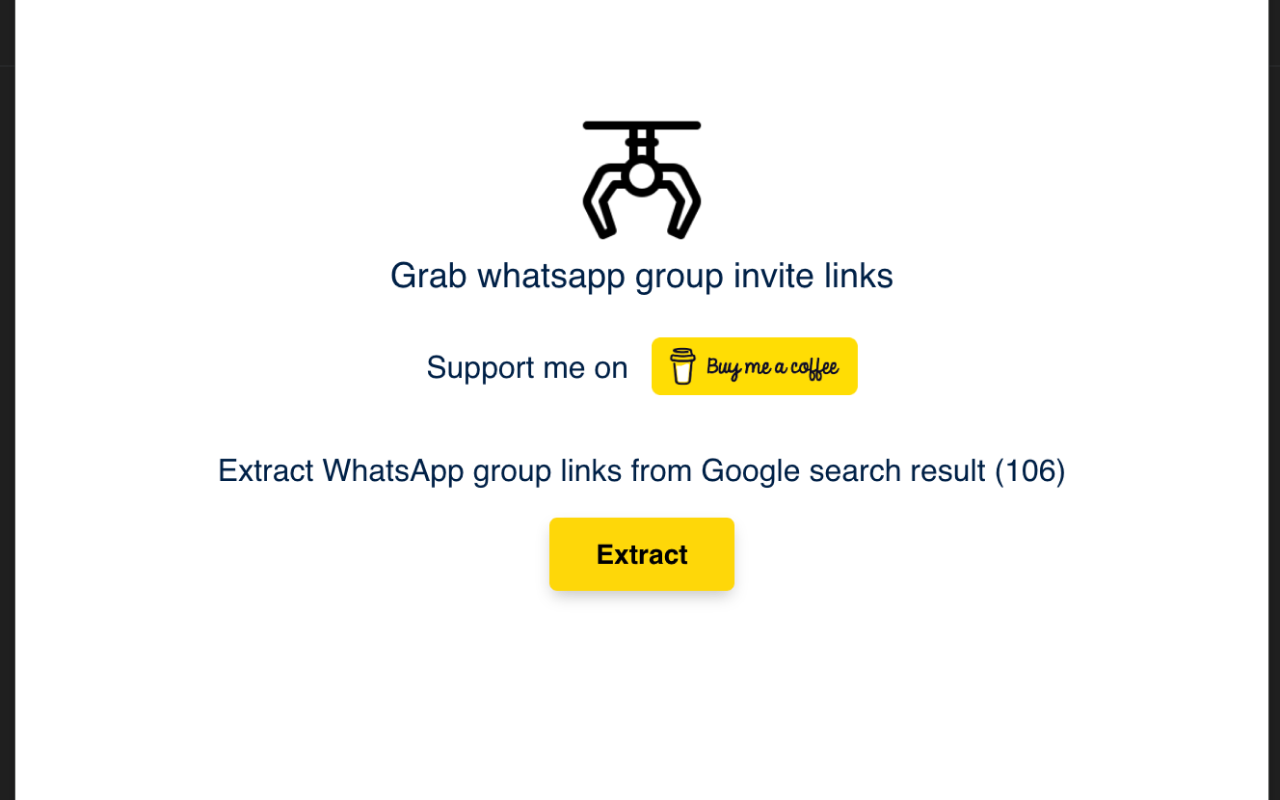 Grab WhatsApp groups links - 截图 3
