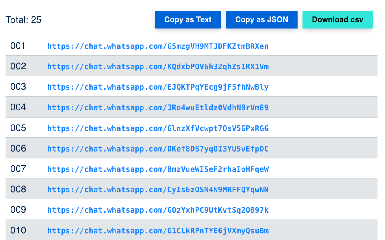 Grab WhatsApp groups links - 截图 4