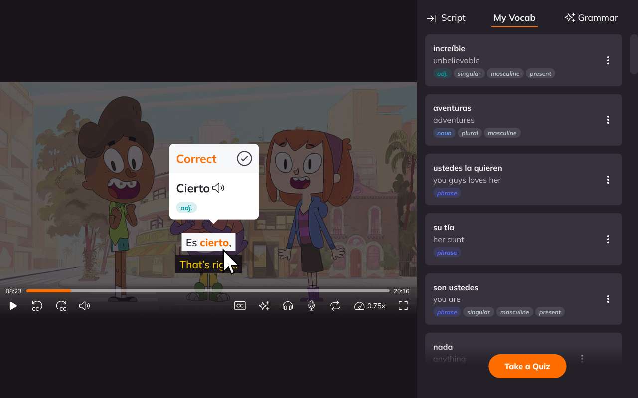 Lingopie – Learn Languages with TV & Movies - 截图 1