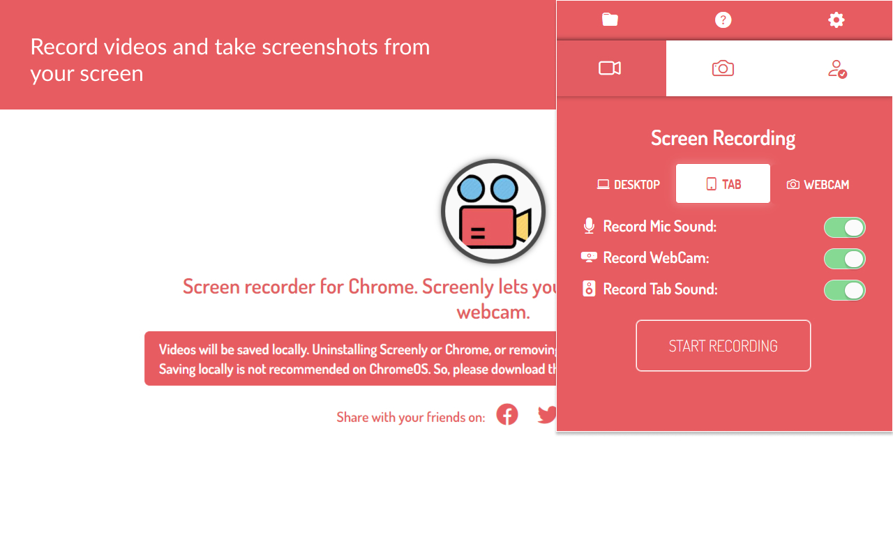 Screenly : Screenshot & Screen Video Recorder - 截图 2