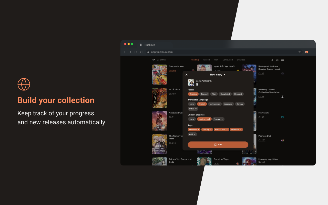 Manga Reader and Tracker - MangaPin - 截图 2