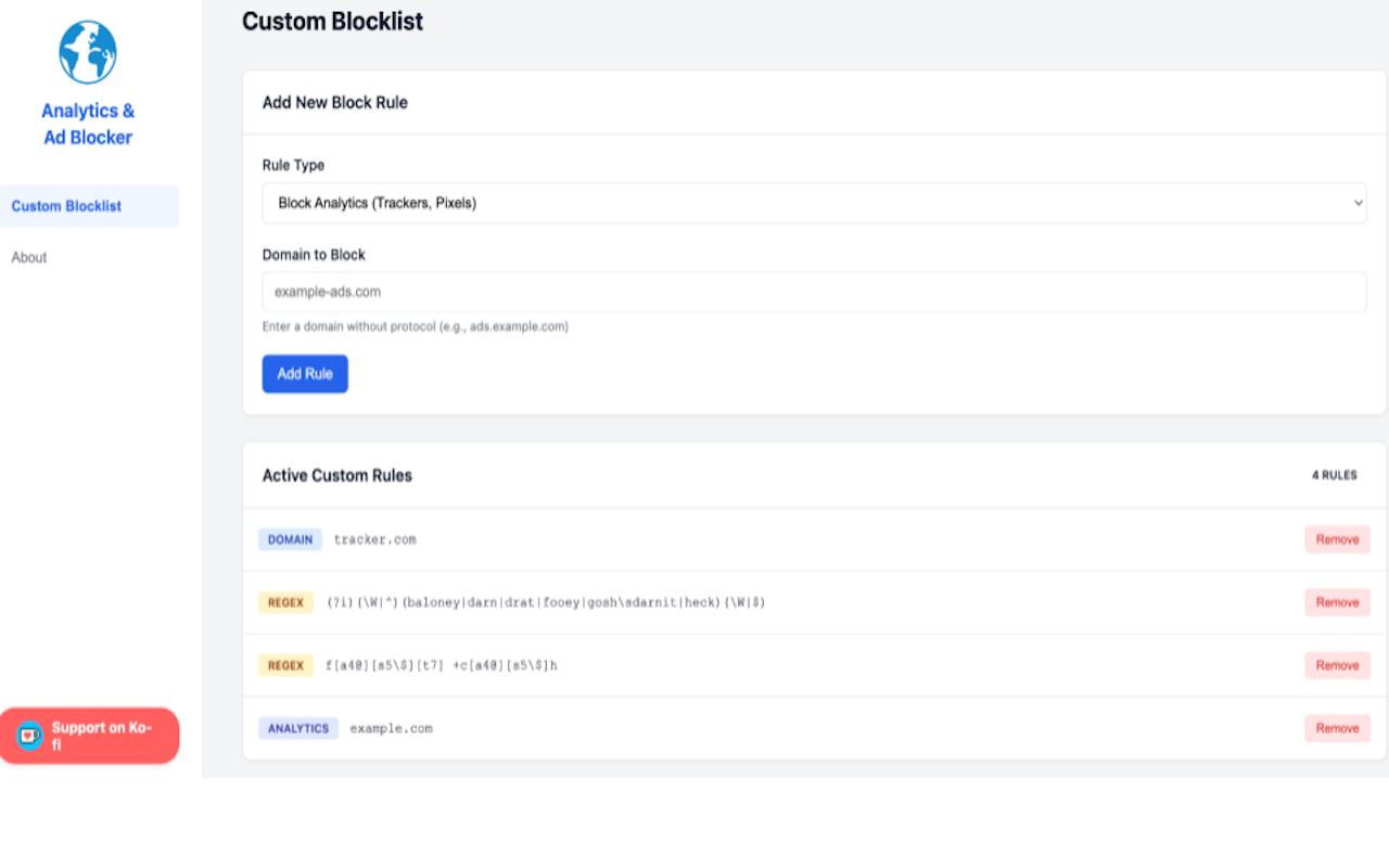Analytics & Ad Blocker: Open Source Privacy Firewall - 截图 2