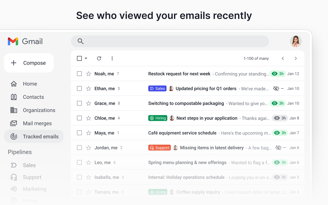 Streak Email Tracking for Gmail - 截图 2
