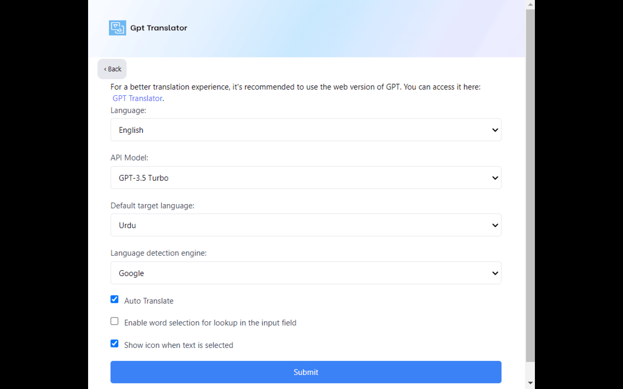 GPT Translator - 截图 2
