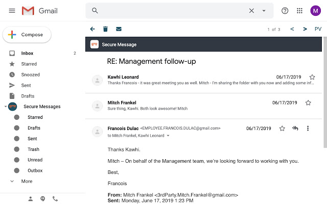 PreVeil for Gmail - 截图 1
