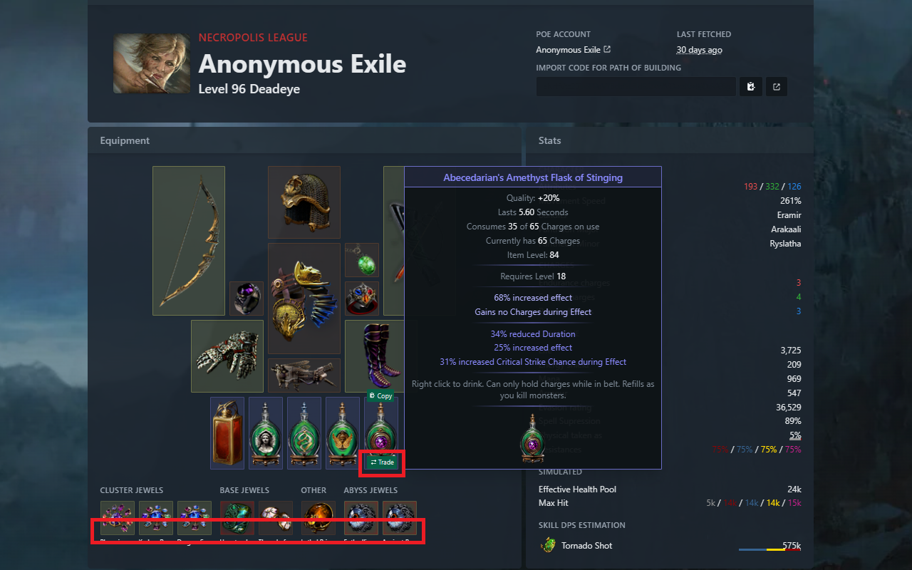 PoE Ninja Redirect to Trade - 截图 2