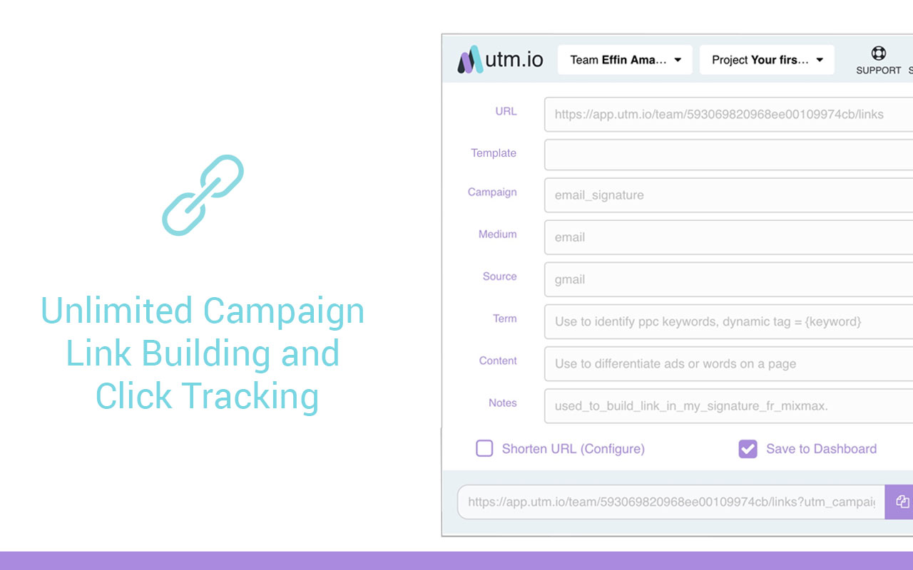 UTM.io - Google Analytics URL Builder - 截图 1