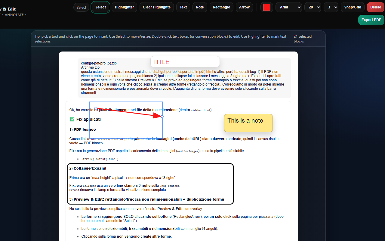 Bulk ChatGPT to PDF Converter - 截图 1