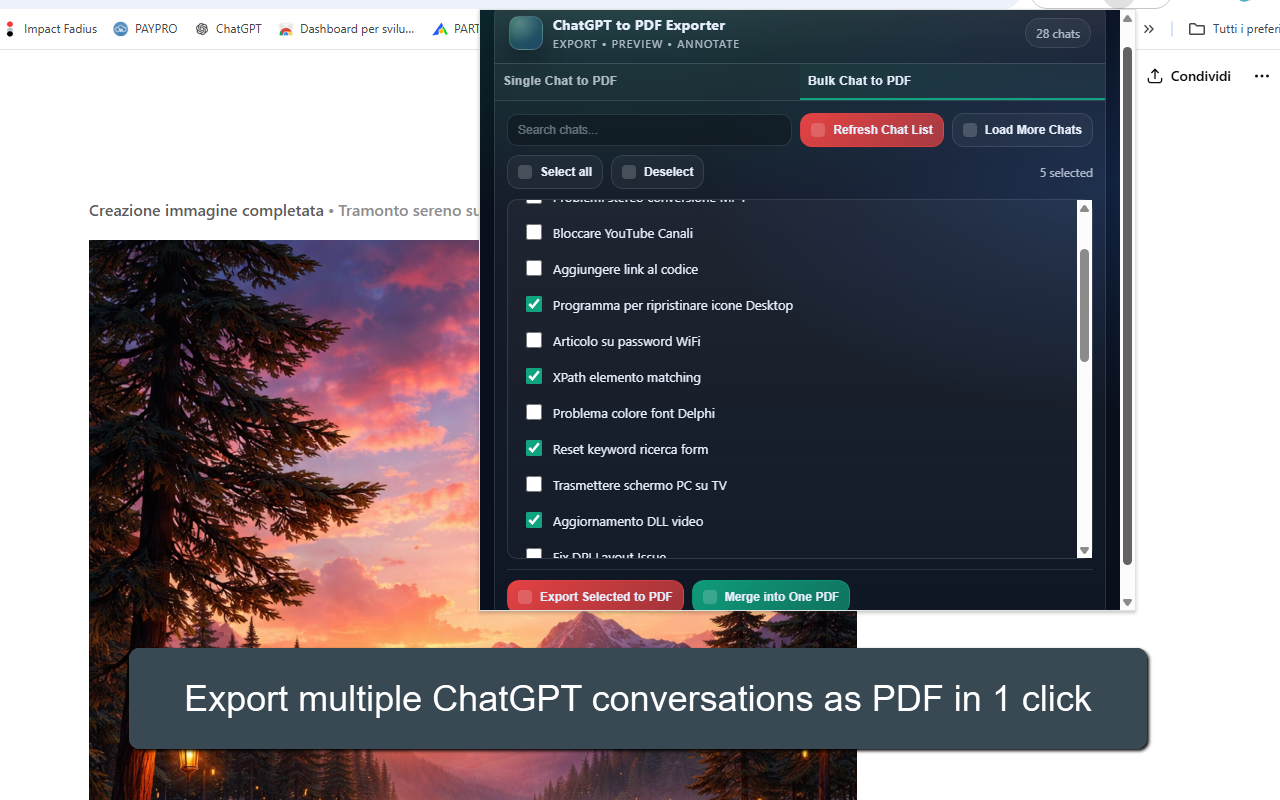 Bulk ChatGPT to PDF Converter - 截图 2