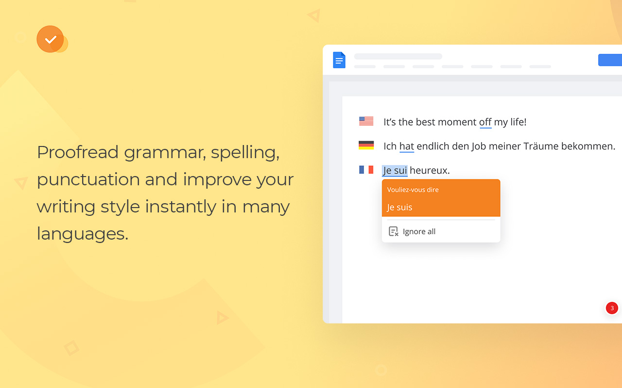 WProofreader: AI grammar check & rewrite tool - 截图 3