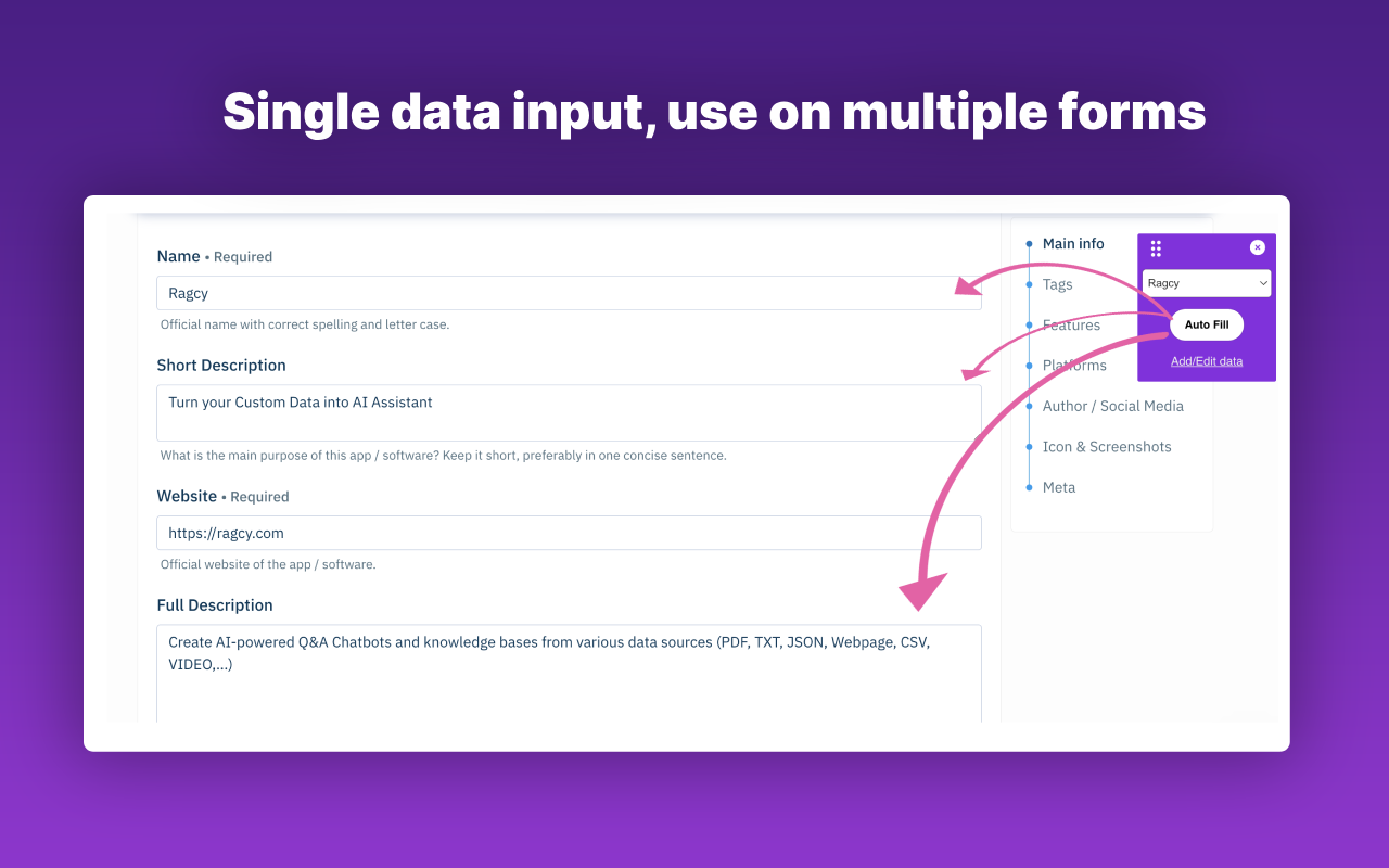 FillGenius: AI Autofill for CRM Forms, Data Entry & Repetitive Fields - 截图 3