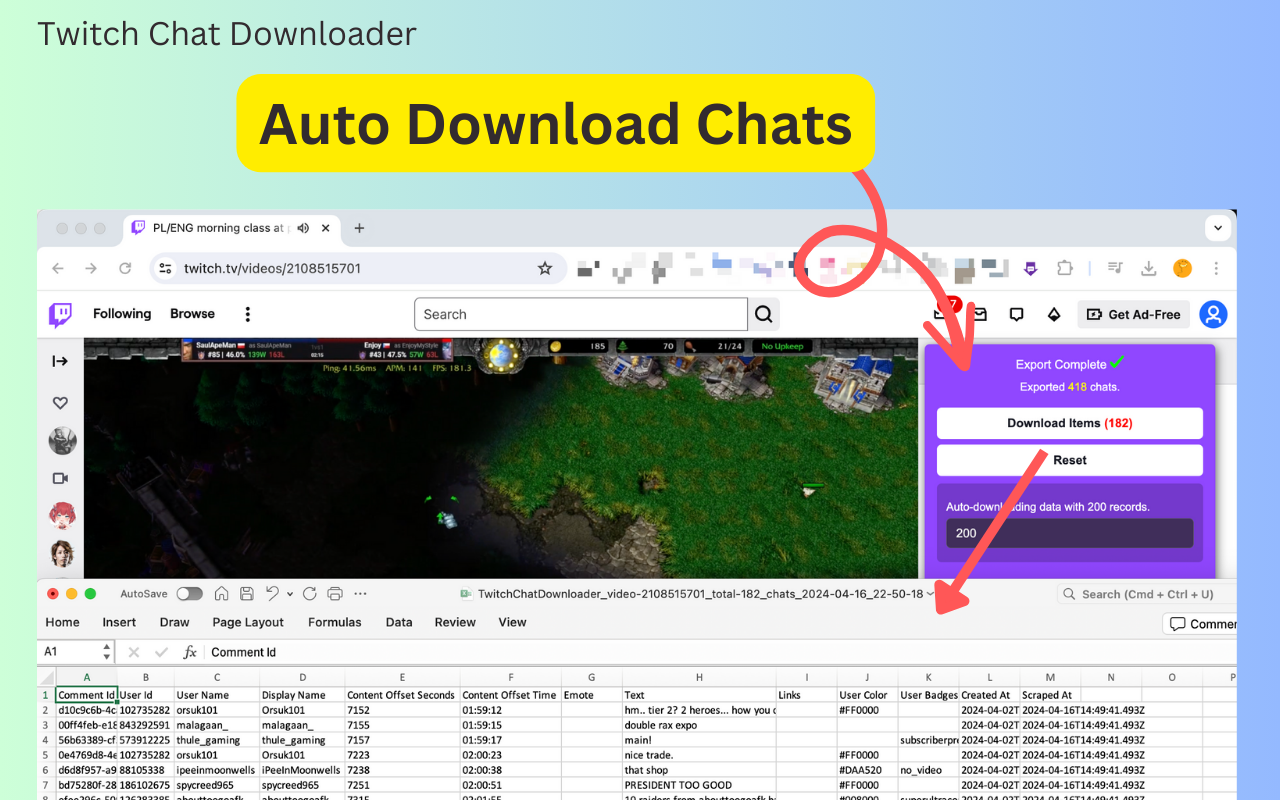 Twitch 聊天记录下载器 - 截图 2