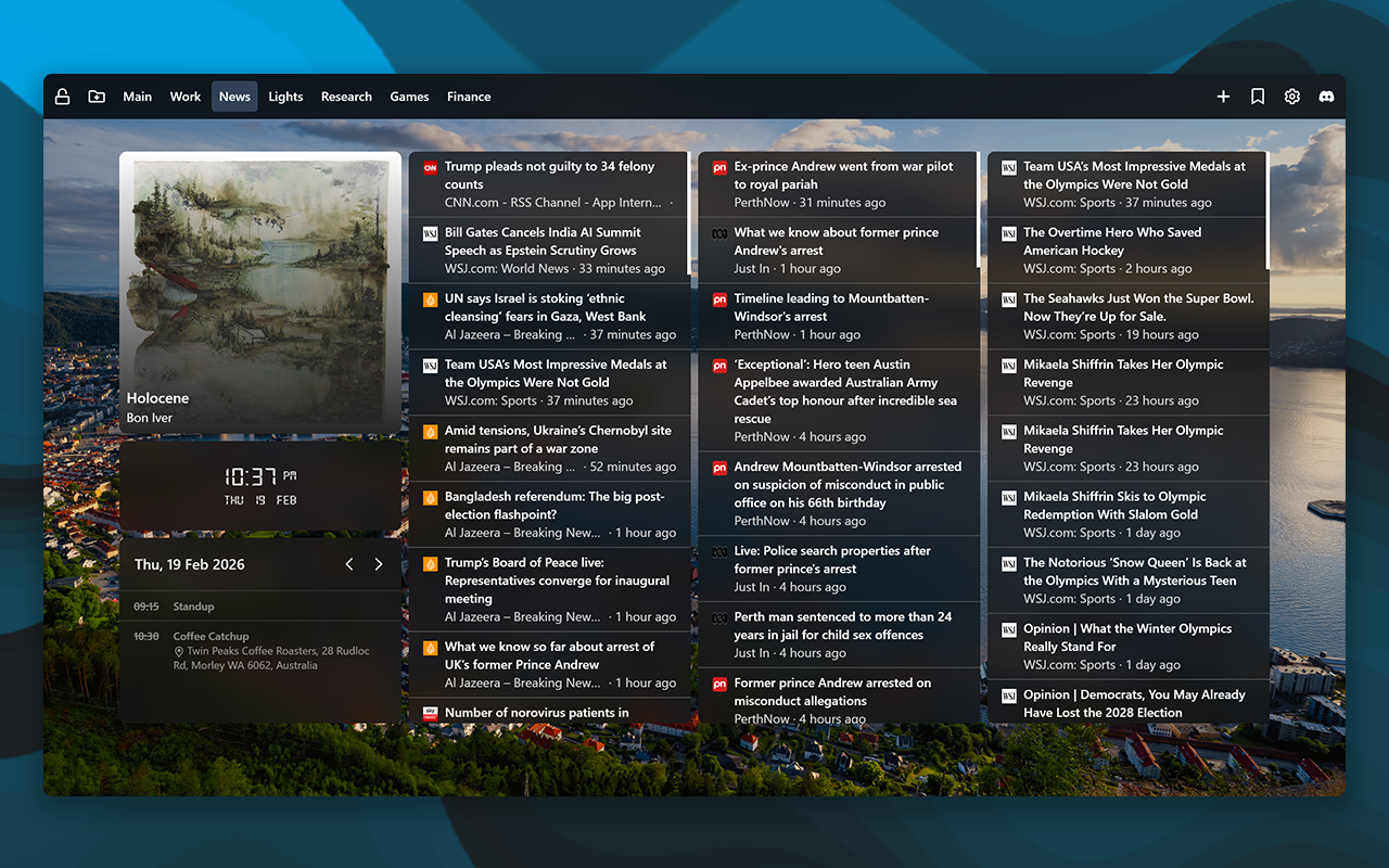 New Tab Widgets - Personal Dashboard - 截图 1