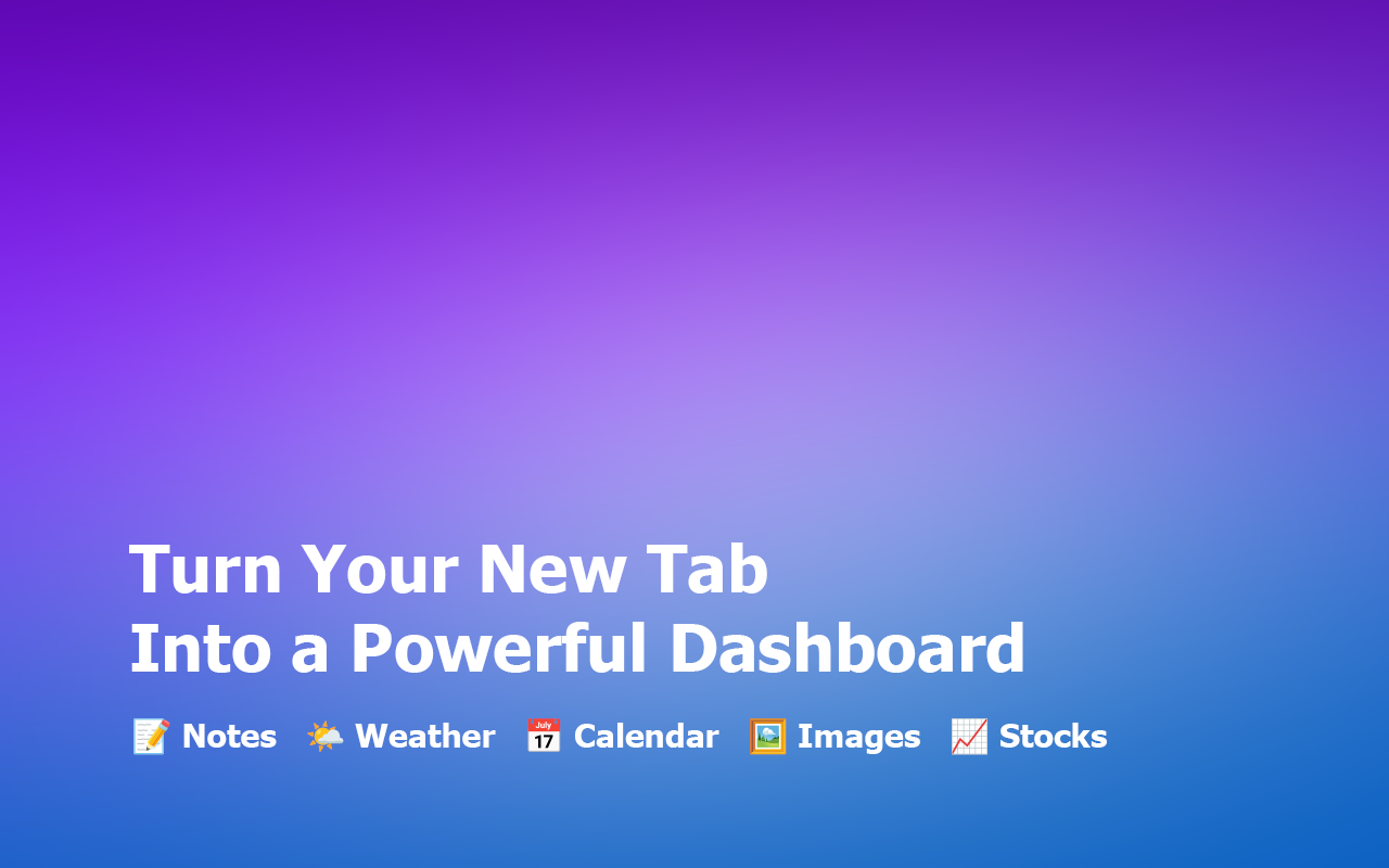 New Tab Widgets - Personal Dashboard - 截图 3