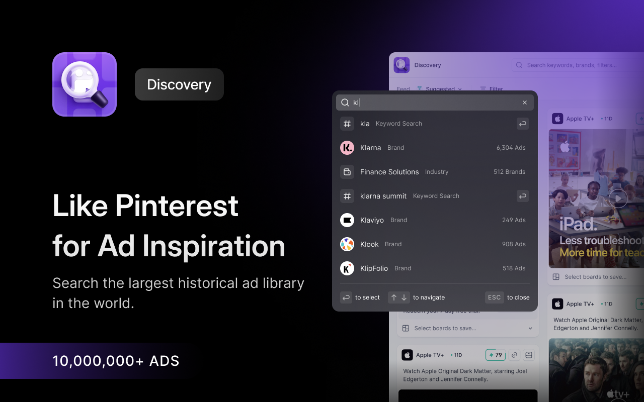 Ad Library - Save Facebook TikTok - Foreplay - 截图 3