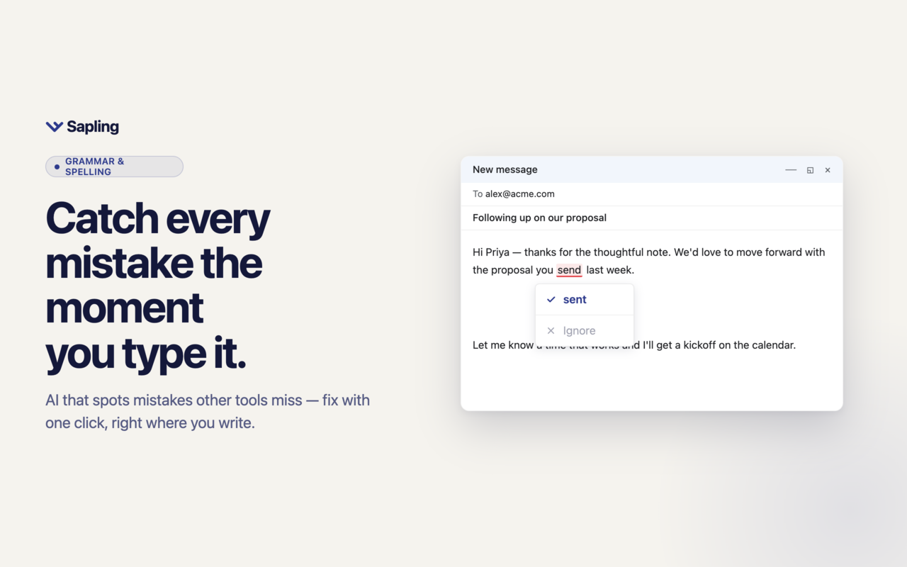 Sapling Grammar Checker and Writing Assistant - 截图 3