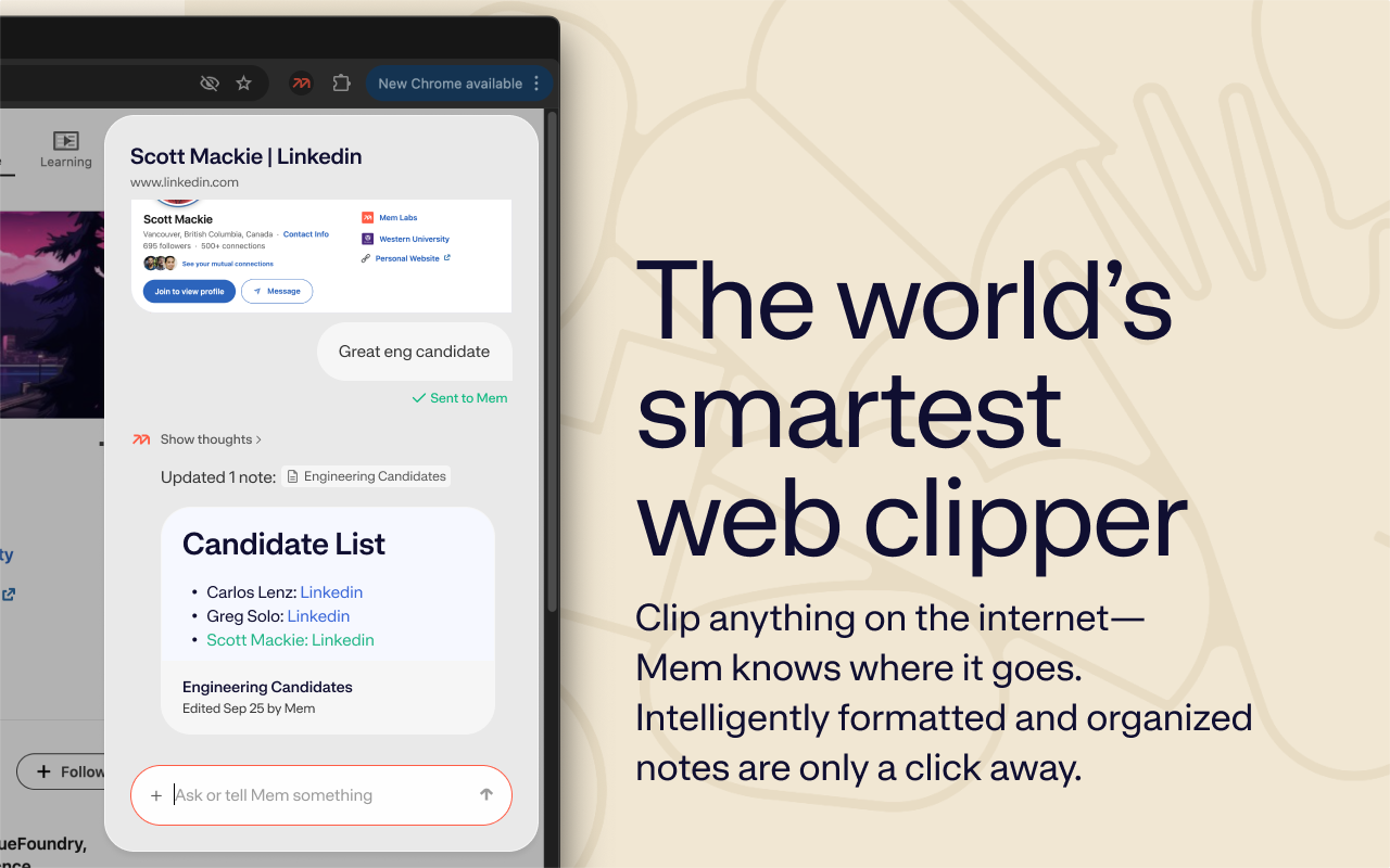 Mem Web Clipper - 截图 3
