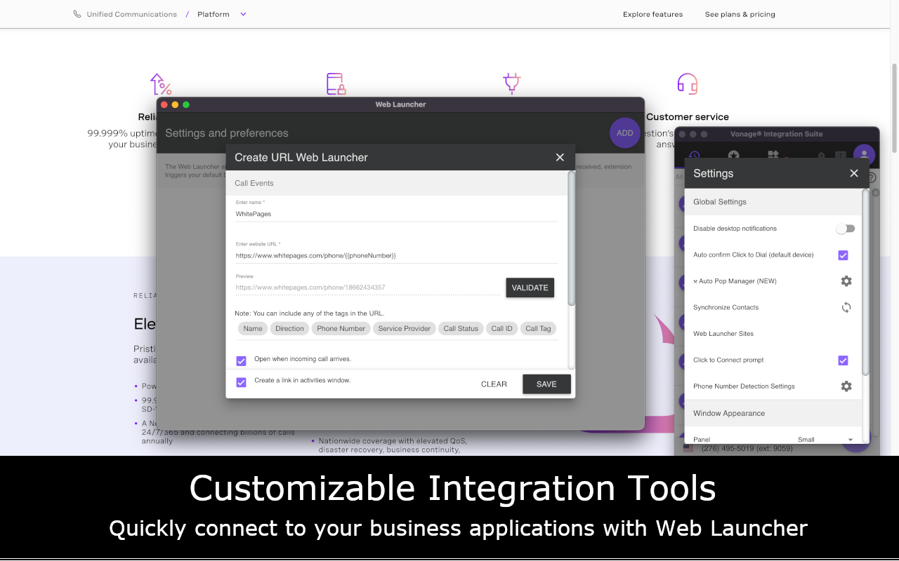 Vonage® Integration Suite - 截图 3