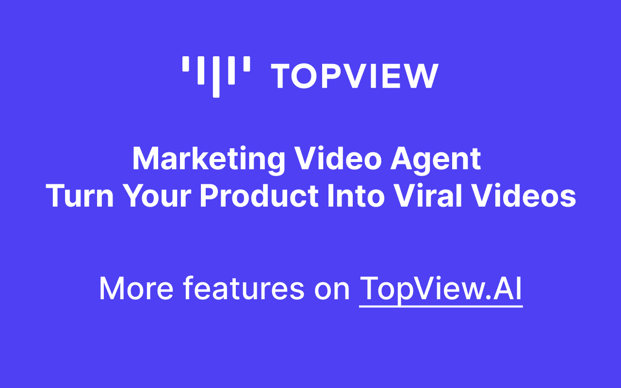 Topview AI extension: Turn Your Product Into Viral Videos - 截图 3