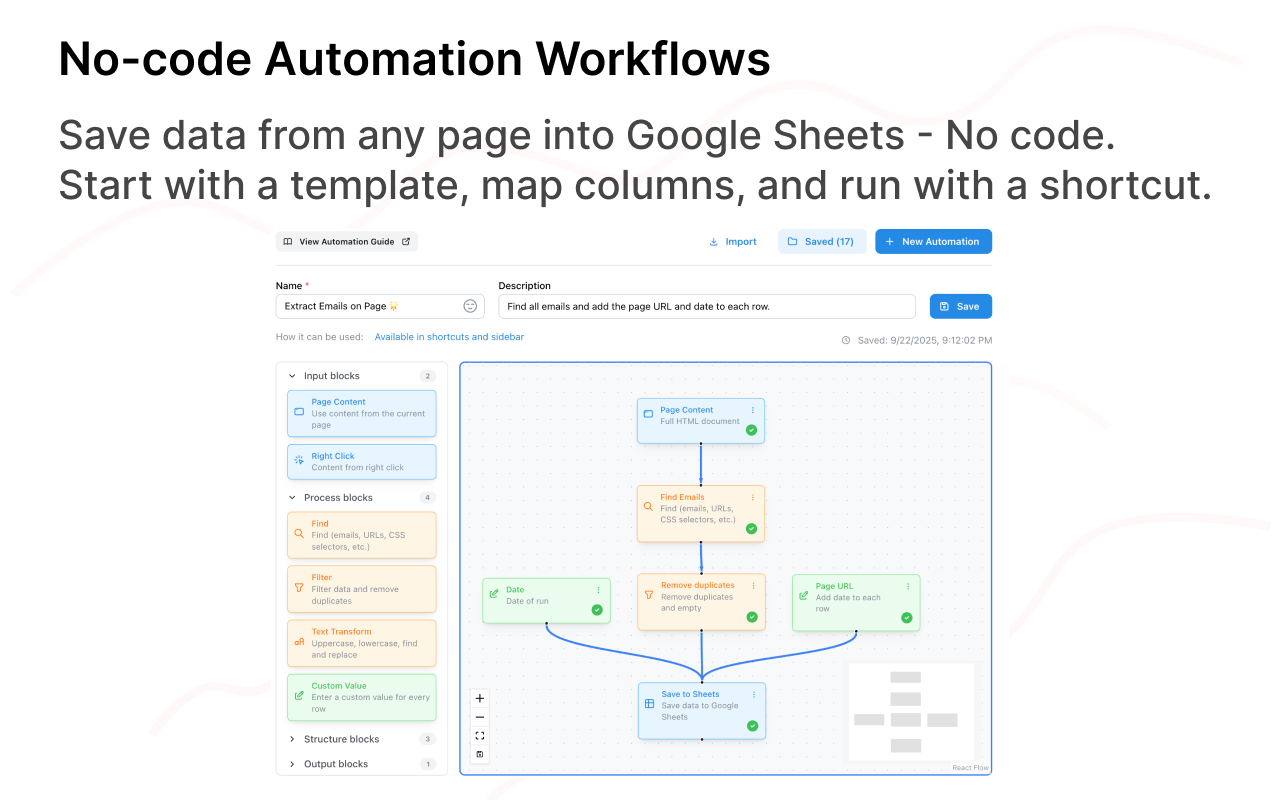 Add to Sheets - Save to Google Sheets in 1 click - 截图 3