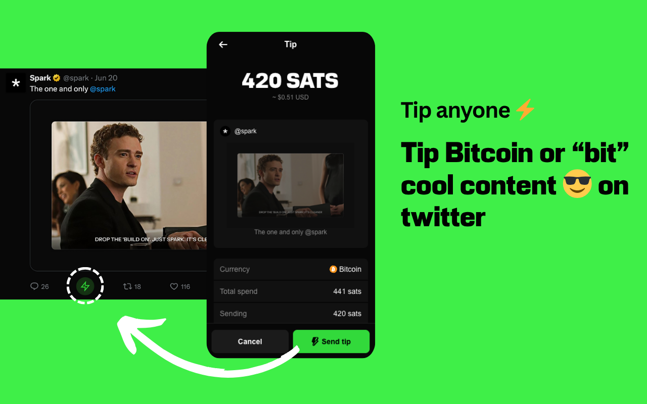 BitBit: Spark & Bitcoin wallet - 截图 1