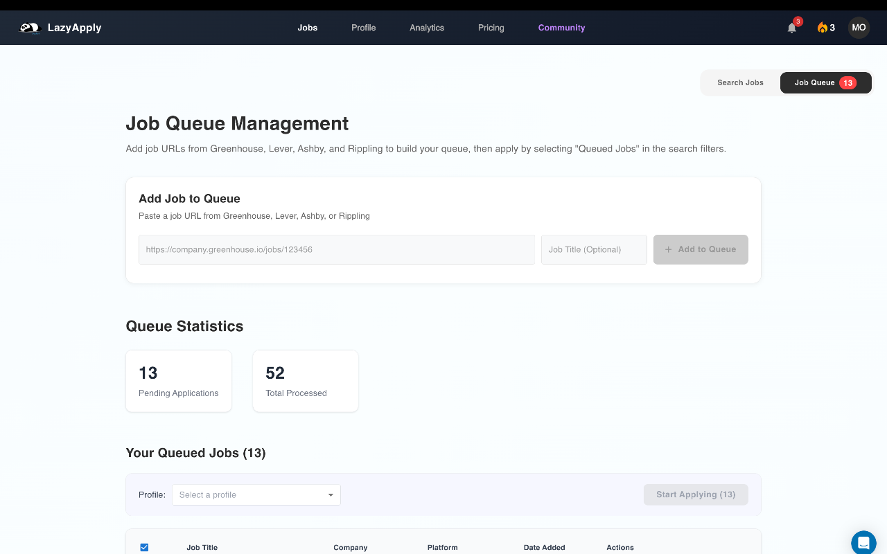 LazyApply : Job Application Bot - 截图 5