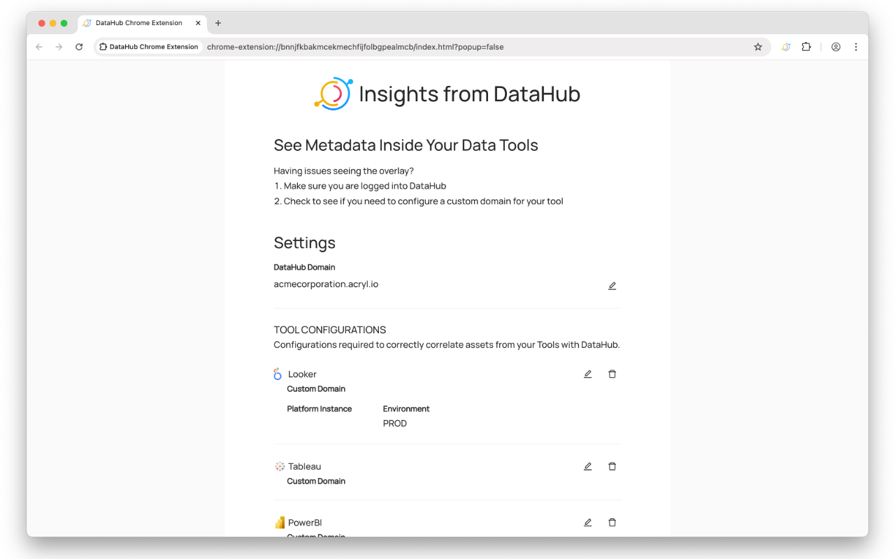 DataHub Chrome Extension - 截图 2