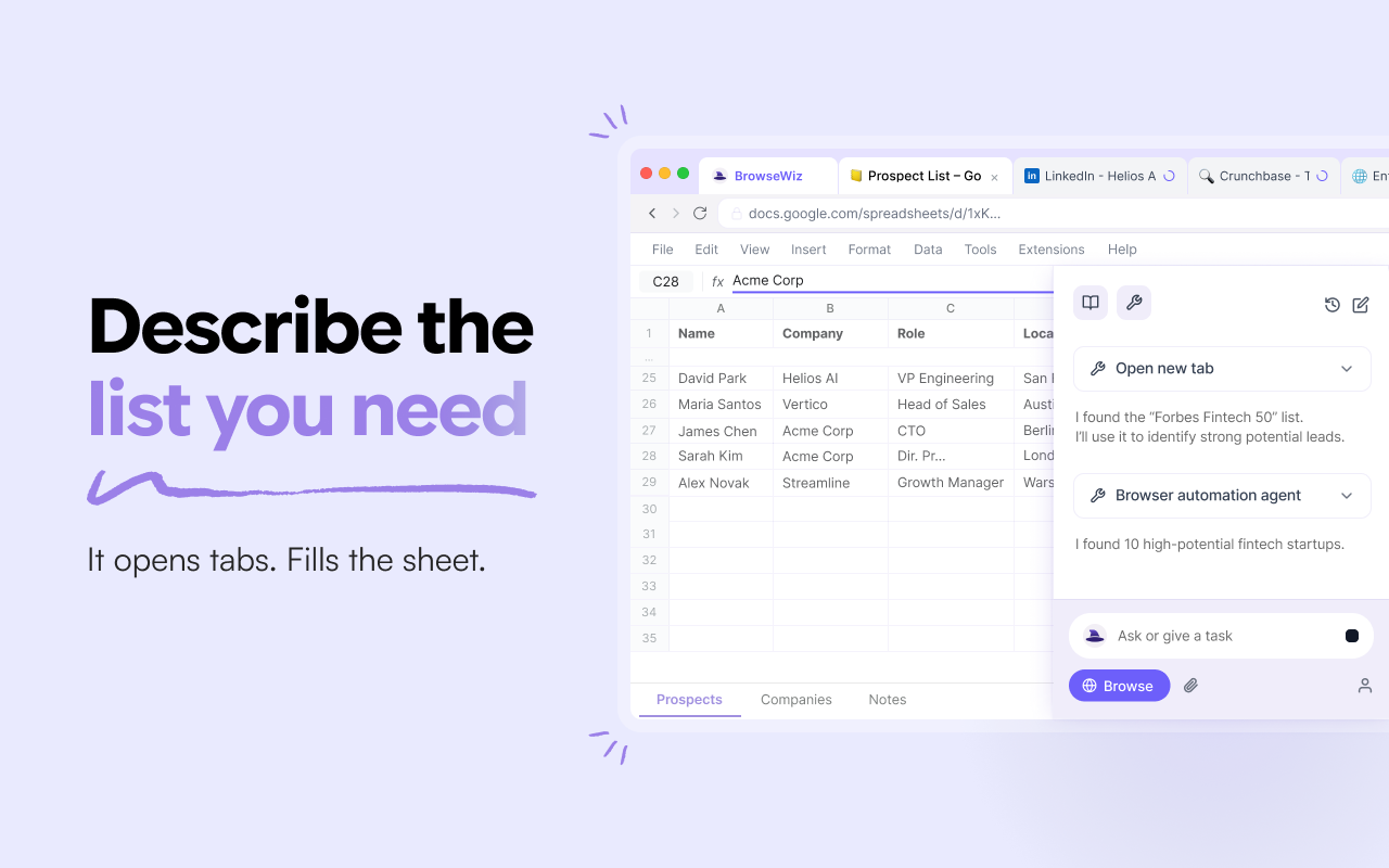 BrowseWiz: AI Assistant That Browses for You - 截图 1