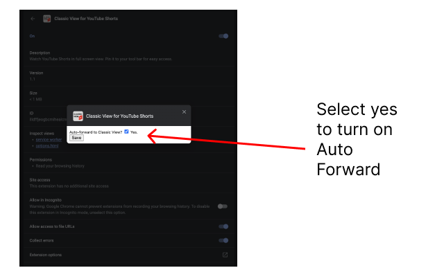Classic View for YouTube Shorts - 截图 2