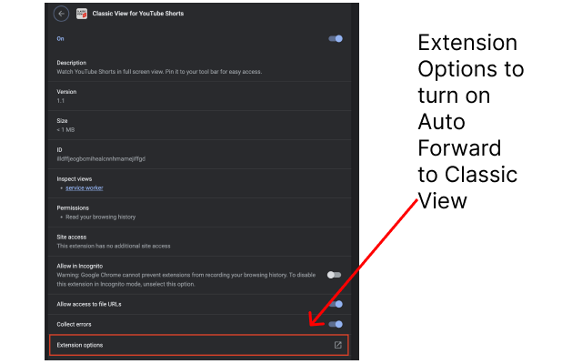 Classic View for YouTube Shorts - 截图 3